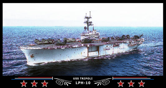 USS Tripoli LPH-10 Art Print