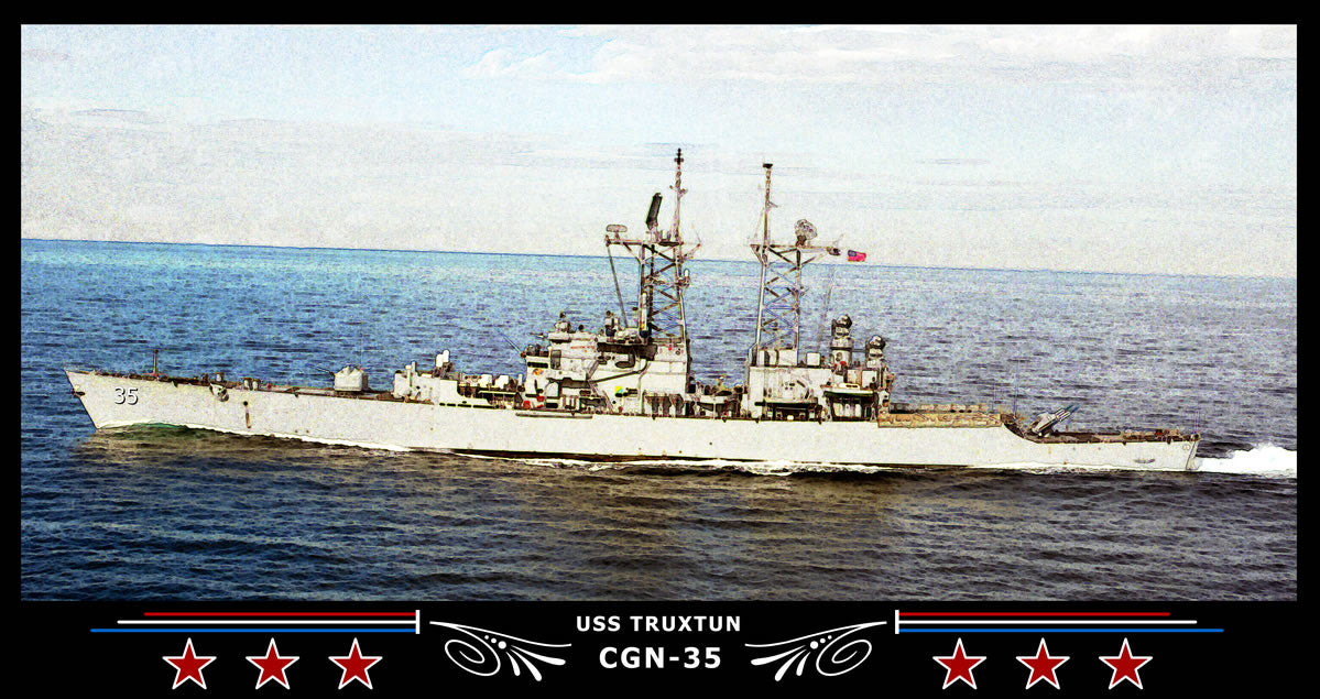 USS Truxtun CGN-35 Art Print