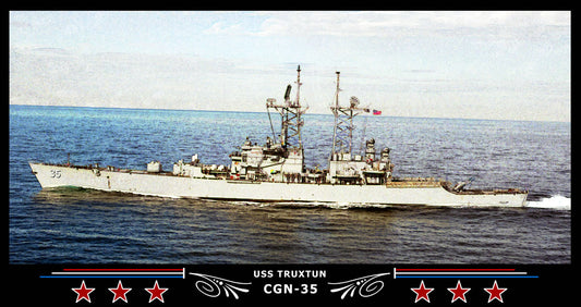 USS Truxtun CGN-35 Art Print