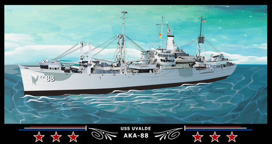 USS Uvalde AKA-88 Art Print