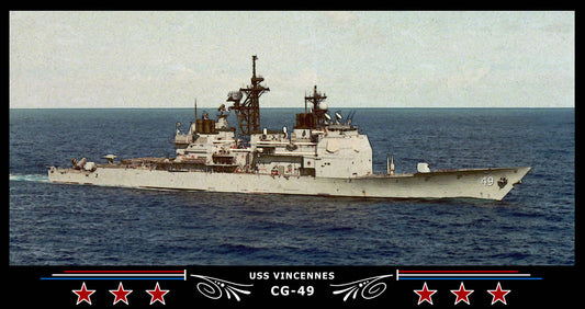 USS Vincennes CG-49 Art Print