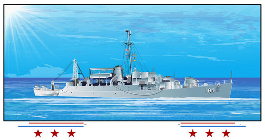 USS William J Patterson APD-104 Art Print