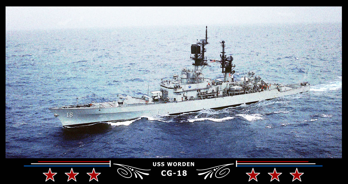 USS Worden CG-18 Art Print