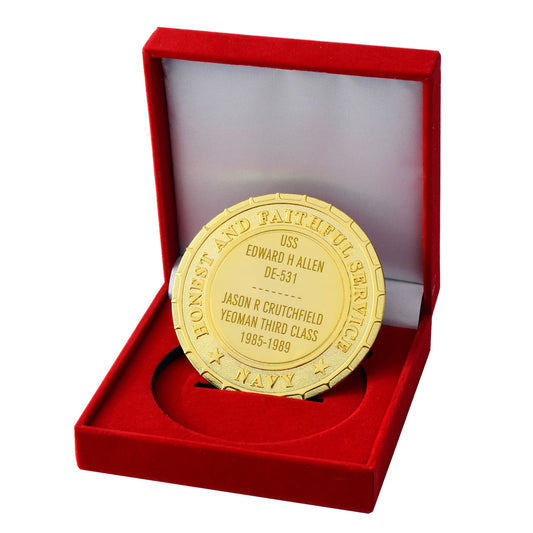 USS Edward H Allen DE-531 Navy Ship Plaque