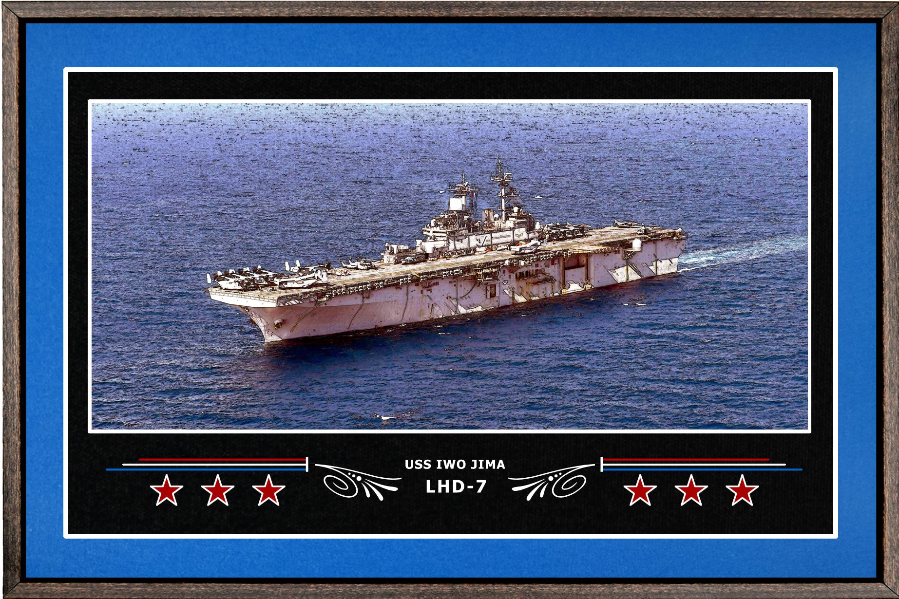 USS Iwo Jima LHD-7 Art Print – Navy Emporium