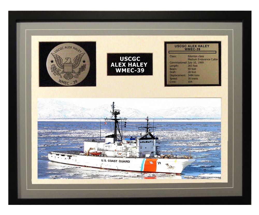 USCGC Alex Haley WMEC-39 Framed Coast Guard Ship Display