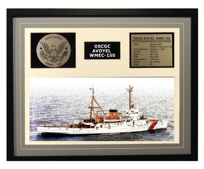 USCGC Avoyel WMEC-150 Framed Coast Guard Ship Display