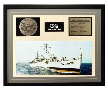 USCGC Casco WAVP-370 Framed Coast Guard Ship Display
