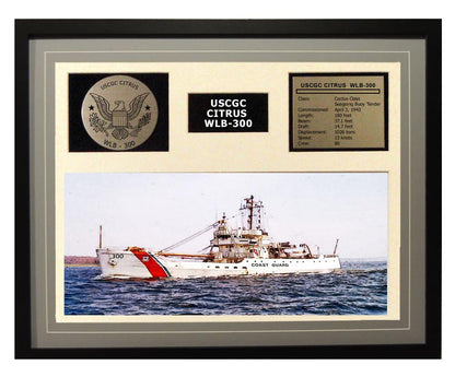 USCGC Citrus WLB-300 Framed Coast Guard Ship Display
