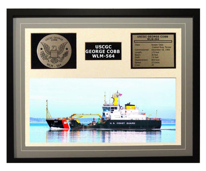 USCGC George Cobb WLM-564 Framed Coast Guard Ship Display