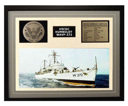 USCGC Humboldt WAVP-372 Framed Coast Guard Ship Display