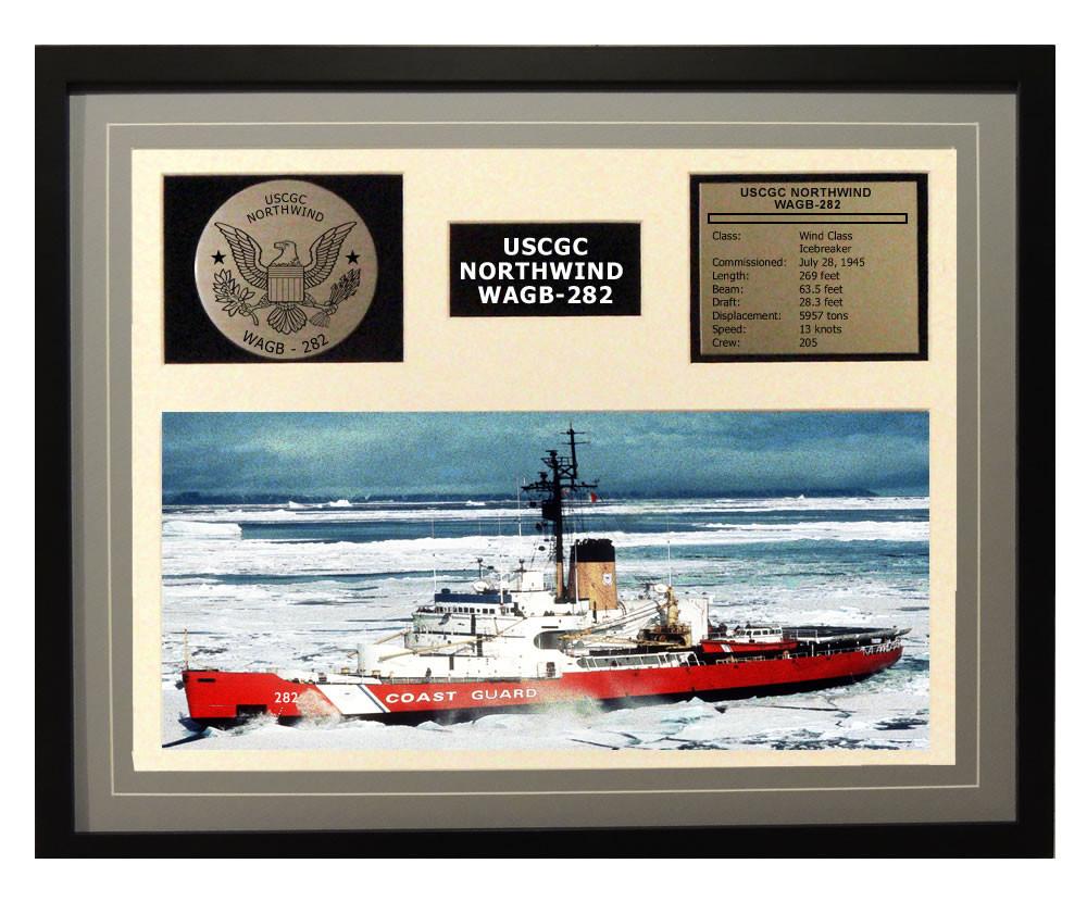 USCGC Northwind WAGB-282 Framed Coast Guard Ship Display