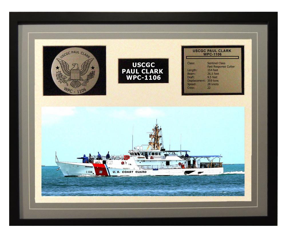 USCGC Paul Clark WPC-1106 Framed Coast Guard Ship Display