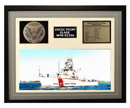 USCGC Point Glass WPB-82336 Framed Coast Guard Ship Display