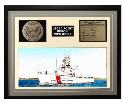 USCGC Point Huron WPB-82357 Framed Coast Guard Ship Display