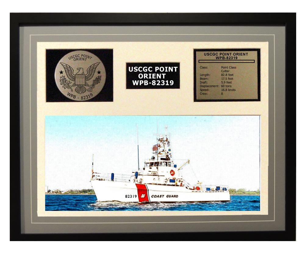 USCGC Point Orient WPB-82319 Framed Coast Guard Ship Display