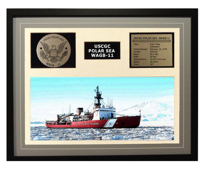 USCGC Polar Sea WAGB-11 Framed Coast Guard Ship Display