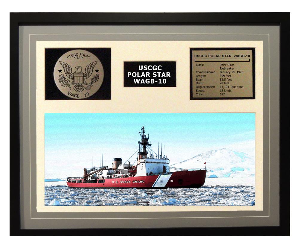 USCGC Polar Star WAGB-10 Framed Coast Guard Ship Display
