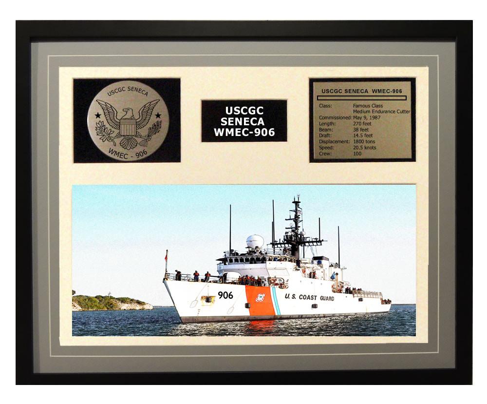 USCGC Seneca WMEC-906 Framed Coast Guard Ship Display