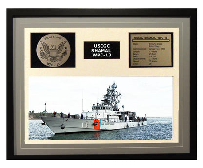 USCGC Shamal WPC-13 Framed Coast Guard Ship Display