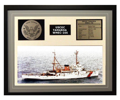 USCGC Tamaroa WMEC-166 Framed Coast Guard Ship Display