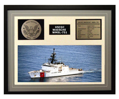 USCGC Waesche WMSL-751 Framed Coast Guard Ship Display