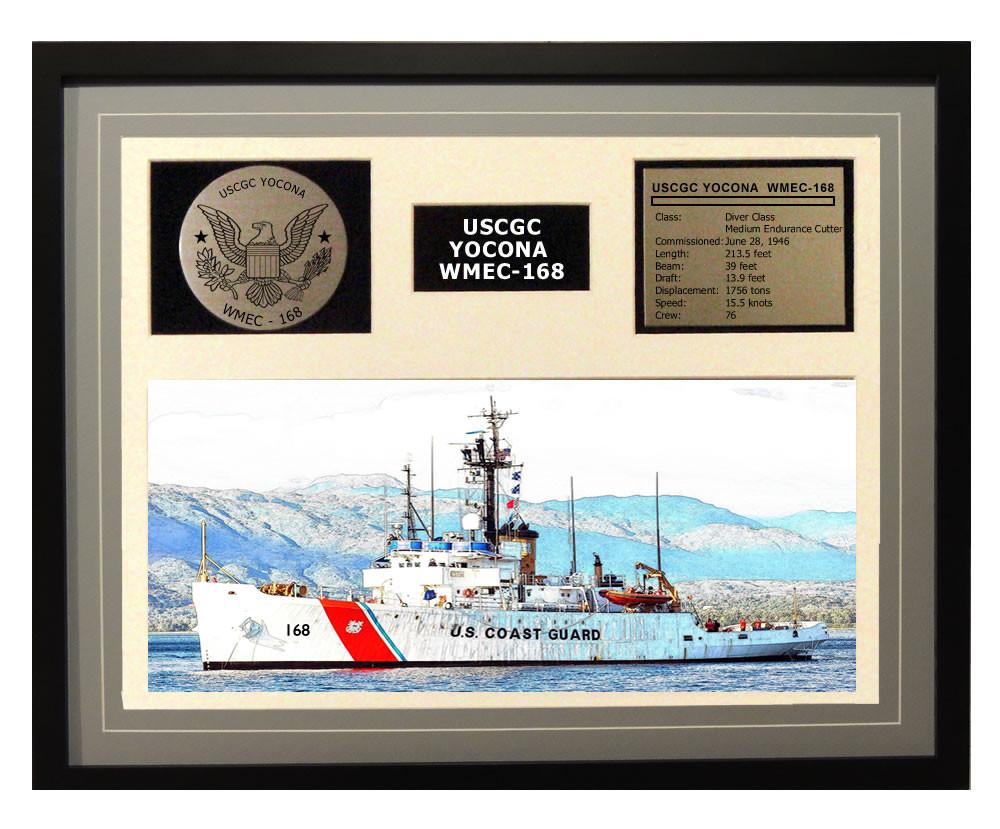 USCGC Yocona WMEC-168 Framed Coast Guard Ship Display